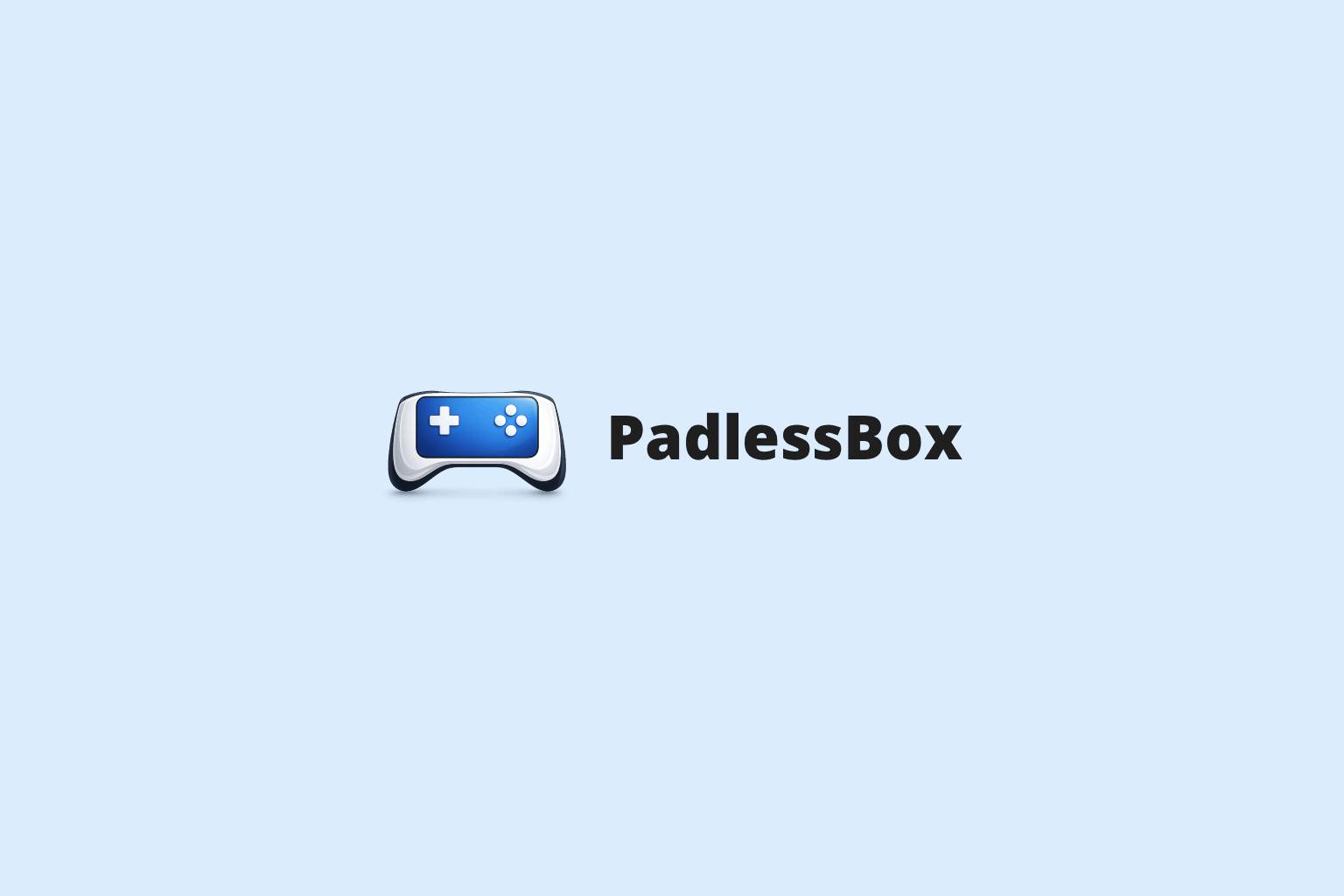 PadlessBox on a big screen with phones as controllers