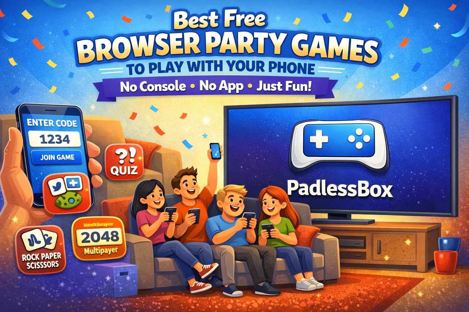 Best free browser party games to play with your phone