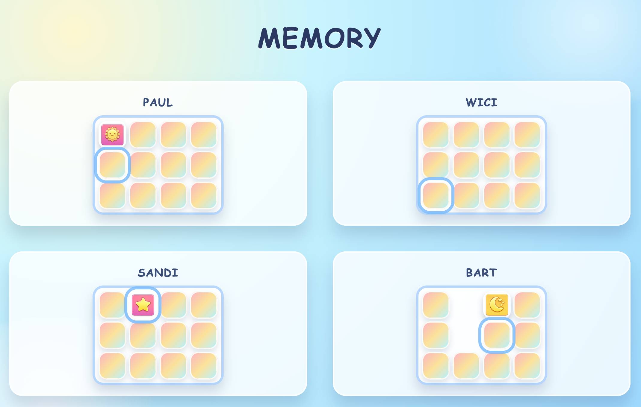Memory game preview